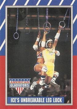 1991 Topps American Gladiators #27 Ice's Unbreakable Leg Lock Front
